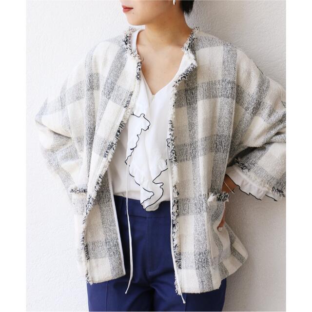 IENA LINEN Tweed ジャケット イエナ