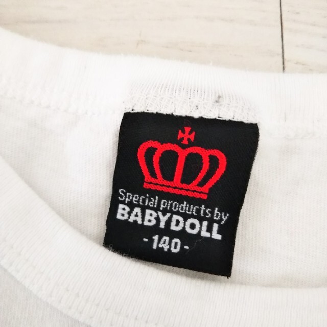 BABYDOLL(ベビードール)の匿名配送 ベイビードール長袖Tシャツ140センチ キッズ/ベビー/マタニティのキッズ服男の子用(90cm~)(Tシャツ/カットソー)の商品写真