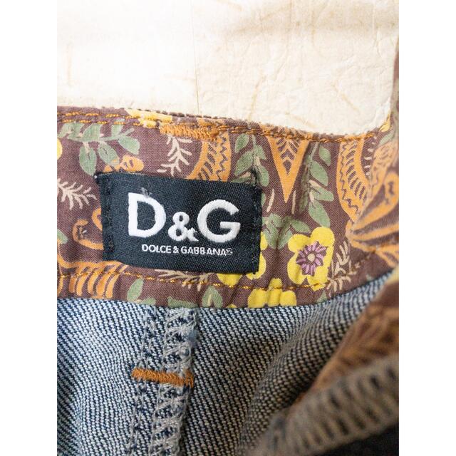 D&G(ディーアンドジー)のD&G （ディーアンドジー）コーディロイ＆デニムスカート　42サイズ★送料無料 レディースのスカート(ひざ丈スカート)の商品写真