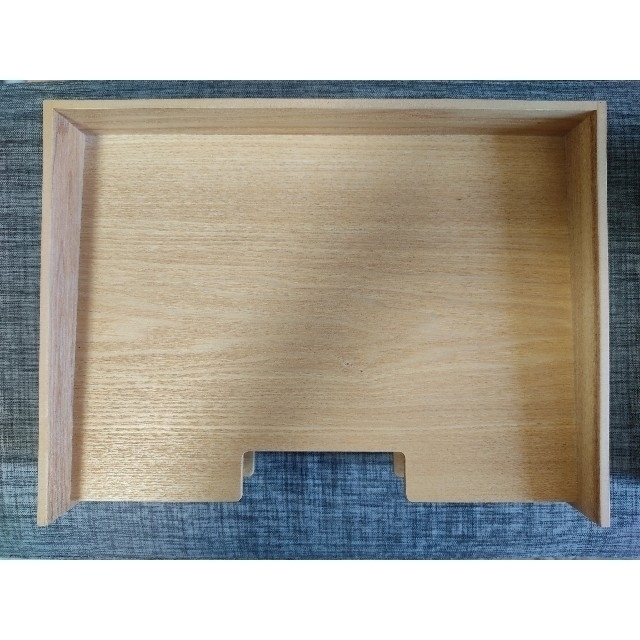 MUJI (無印良品)(ムジルシリョウヒン)の無印良品　木製書類整理トレーA4 2段　 2個セット インテリア/住まい/日用品の収納家具(リビング収納)の商品写真