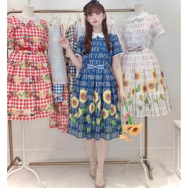 新品未使用♡エミリーテンプルキュート sunflowerワンピース ネイビー