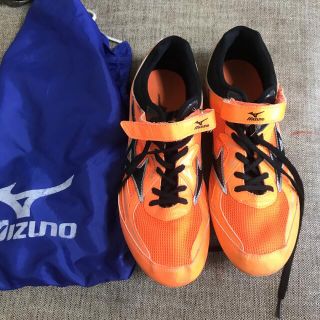 ミズノ(MIZUNO)のミズノ、陸上短距離用スパイク、オレンジ、26.5㎝(陸上競技)