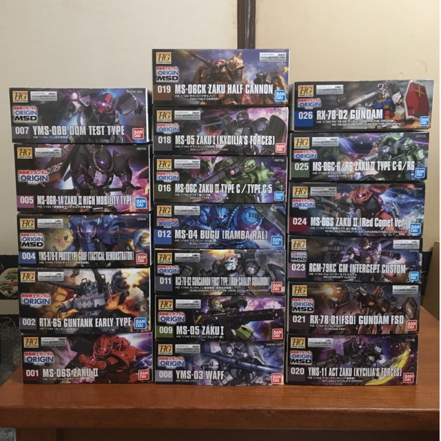 スペシャルオファ ☆HG - BANDAI 機動戦士ガンダム 18個セット ... ★HG 機動戦士ガンダム THE ORIGIN系ガンプラ 18個セット★