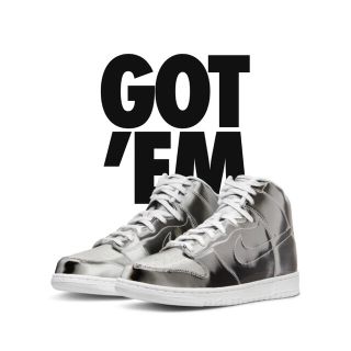 ナイキ(NIKE)のCLOT x Nike Dunk High Silver 27.5cm(スニーカー)