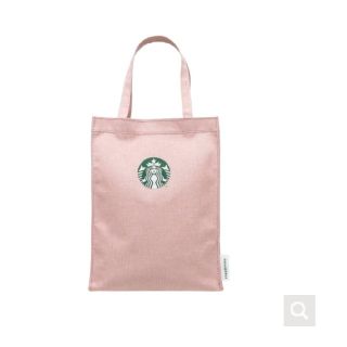 スターバックスコーヒー(Starbucks Coffee)のスターバックス リサイクルポリエステル ショッパーバッグ ピンク S(トートバッグ)