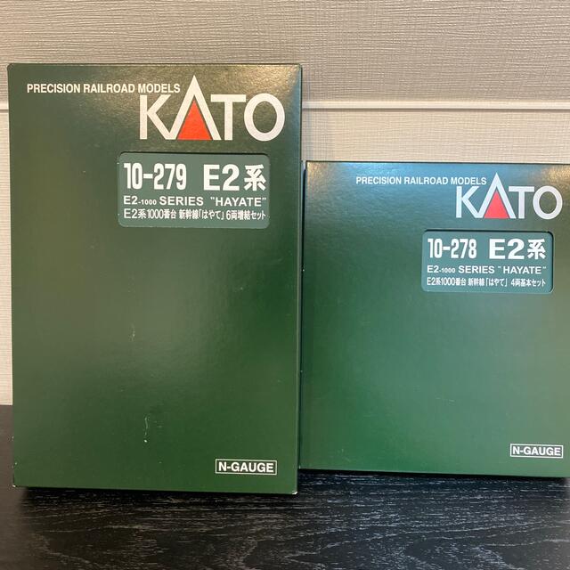 KATO`(カトー)のKATO Ｅ２系1000番台　新幹線　はやて　10両　Nゲージ エンタメ/ホビーのおもちゃ/ぬいぐるみ(鉄道模型)の商品写真