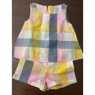 コス(COS)のコス cos セットアップ チェック 1-2歳 86-92cm 女児 ピンク(Tシャツ/カットソー)