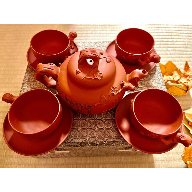 中国茶　宣興焼きセット　手渡し時は割引陶芸