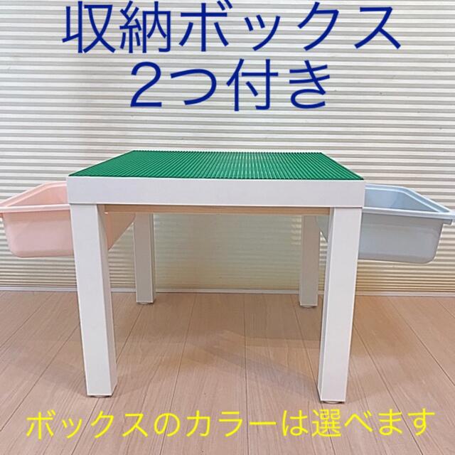 椅子付き❤️グレー◼︎収納ボックス2つ◼︎レゴ テーブル★LEGO ◼︎ キッズ/ベビー/マタニティのおもちゃ(知育玩具)の商品写真