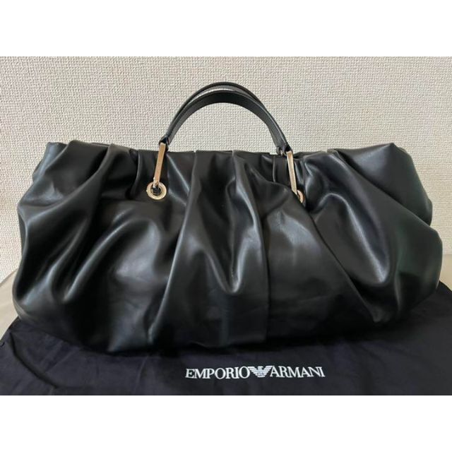 Emporio Armani(エンポリオアルマーニ)の新品未使用　エンポリオアルマーニ　ハンドバッグ　ショルダーバッグ　黒 レディースのバッグ(ハンドバッグ)の商品写真