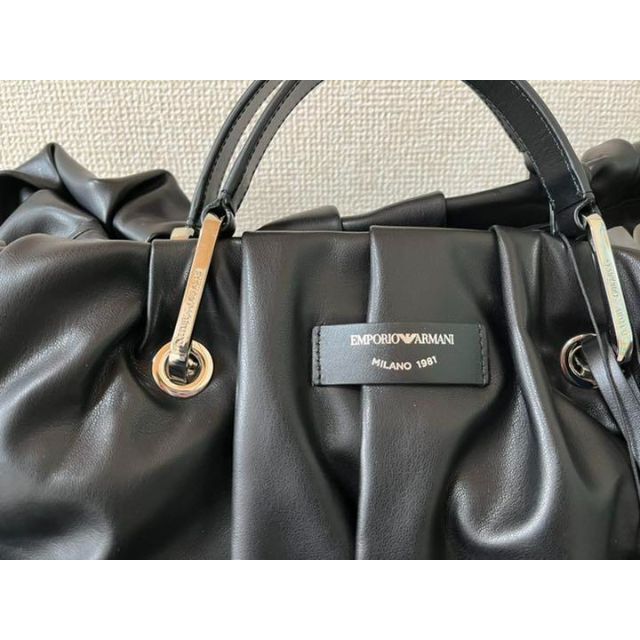 新品未使用 エンポリオアルマーニ ハンドバッグ ショルダーバッグ 黒
