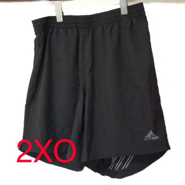 adidas(アディダス)の大きいサイズ◆新品◆(2XO)(3XL)アディダス 黒ランニングパンツ メンズのパンツ(ショートパンツ)の商品写真