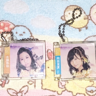 エスケーイーフォーティーエイト(SKE48)のSKE48 CDジャケットキーチェーン 向田茉夏 古畑奈和(アイドルグッズ)