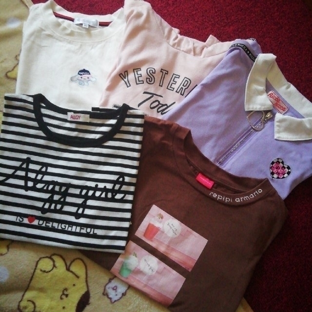 ト送料込 夏物お洋服まとめて20着+5足◇(サイズ150)ラブトキ