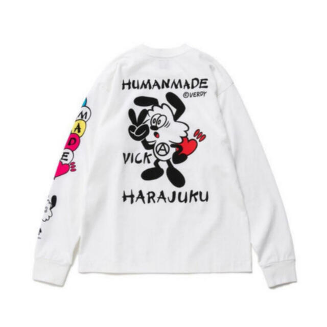 HUMAN MADE(ヒューマンメイド)のHUMAN MADE VICK LONG  T-SHIRT "White" メンズのトップス(Tシャツ/カットソー(七分/長袖))の商品写真