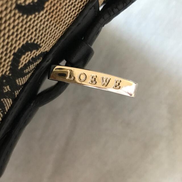 LOEWE(ロエベ)のLOEWE ロエベ　ハンドバッグ　アナグラム　トートバッグ　ベージュx黒 レディースのバッグ(トートバッグ)の商品写真