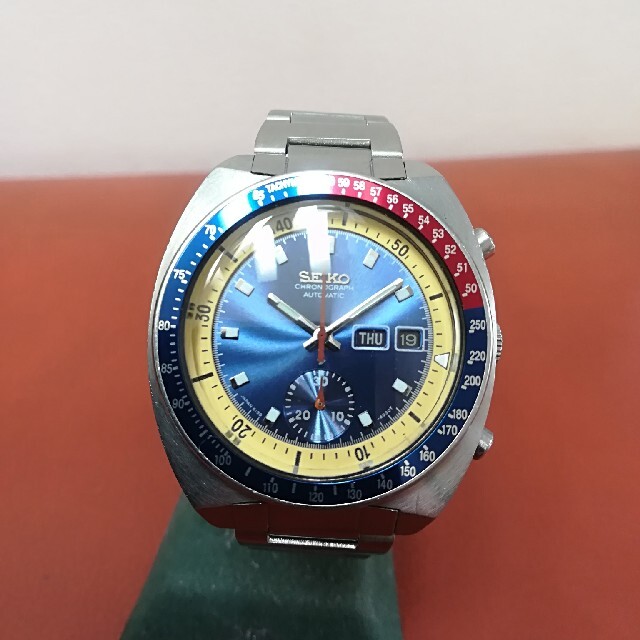 ステンレススチールケースサイズseiko  スピードタイマー　　6139-6002     1977年製