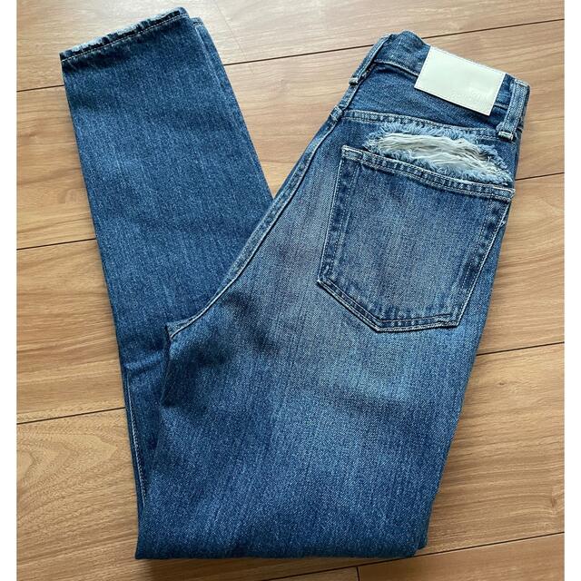 2022年最新海外 GYDA KNEEスクエアクラッシュペグトップデニムパンツ