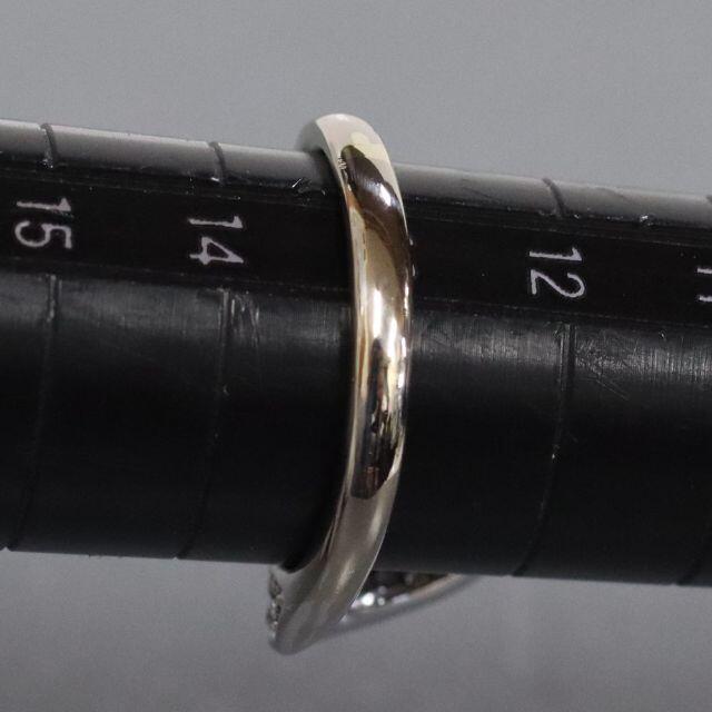 K18WGルビーダイヤモンドリング R0.94 D0.81 6.7g #13 - 6