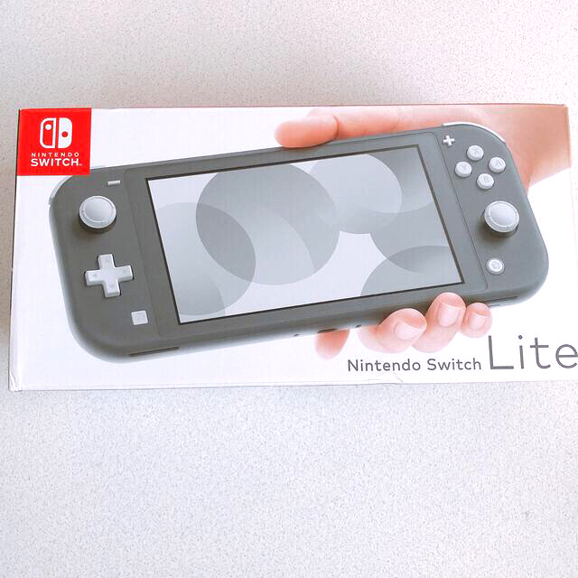 スイッチライト本体　グレー ケース付き