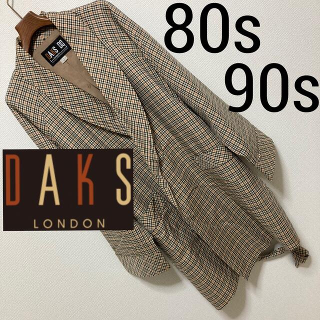 DAKS LONDON ダックス ハウスチェック　ガウンコート　ヴィンテージ