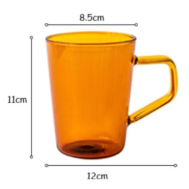 [雑貨] zk2205 マグカップ 琥珀色 グラス ガラス レトロ アンティーク インテリア/住まい/日用品のキッチン/食器(グラス/カップ)の商品写真