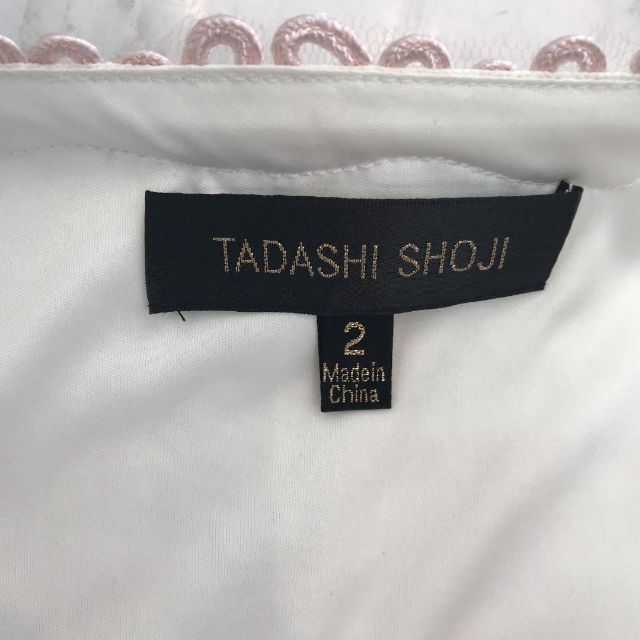 TADASHI SHOJI(タダシショウジ)の☆未使用品☆TADASHI SHOJI　セットアップ　レース　刺繍　ピンク レディースのワンピース(ひざ丈ワンピース)の商品写真