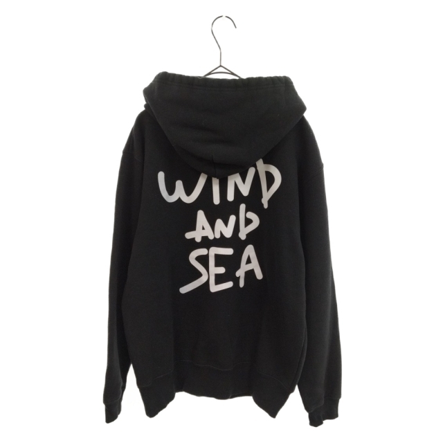 wind and sea 初期パーカー L 黒 レア 美品
