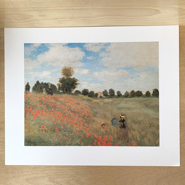 クロード•モネ「Les Coquelicots à Argenteuil」額絵 エンタメ/ホビーの美術品/アンティーク(絵画/タペストリー)の商品写真