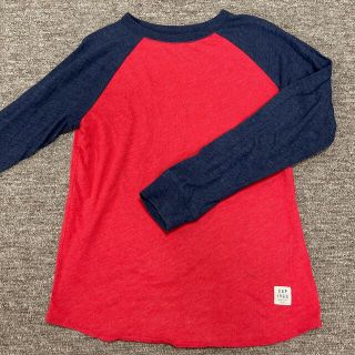 ギャップキッズ(GAP Kids)の【GAP Kidsギャップキッズ】ラグラン長袖Tシャツ赤×紺〈Mサイズ130〉(Tシャツ/カットソー)