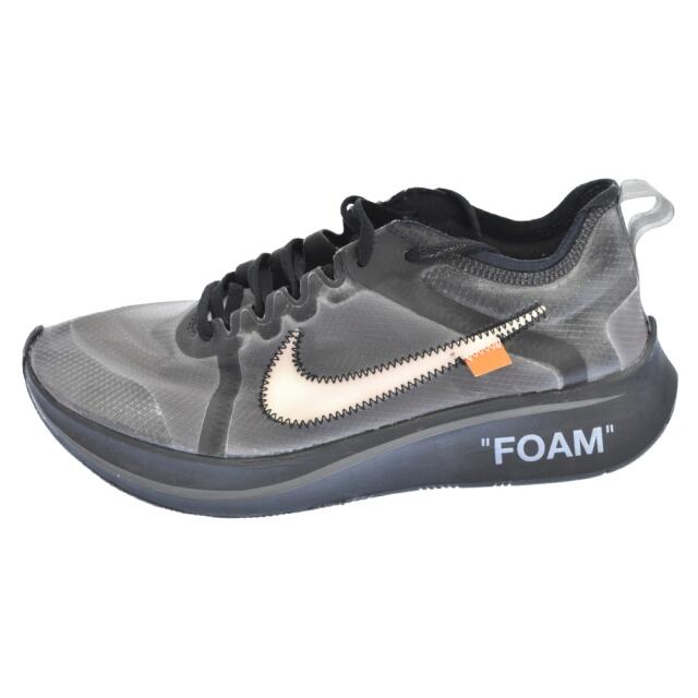 305センチワイズNIKE ナイキ ×OFF-WHITE ZOOM FLY オフホワイト ズームフライスニーカー AJ4588-001