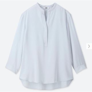 ユニクロ(UNIQLO)のユニクロ　レーヨンスタンドカラーブラウス(七分袖)(シャツ/ブラウス(長袖/七分))