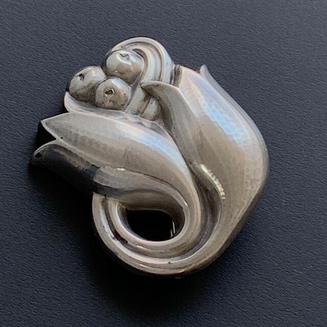GEORG JENSEN シルバーブローチ アクセサリー ブローチ/コサージュ