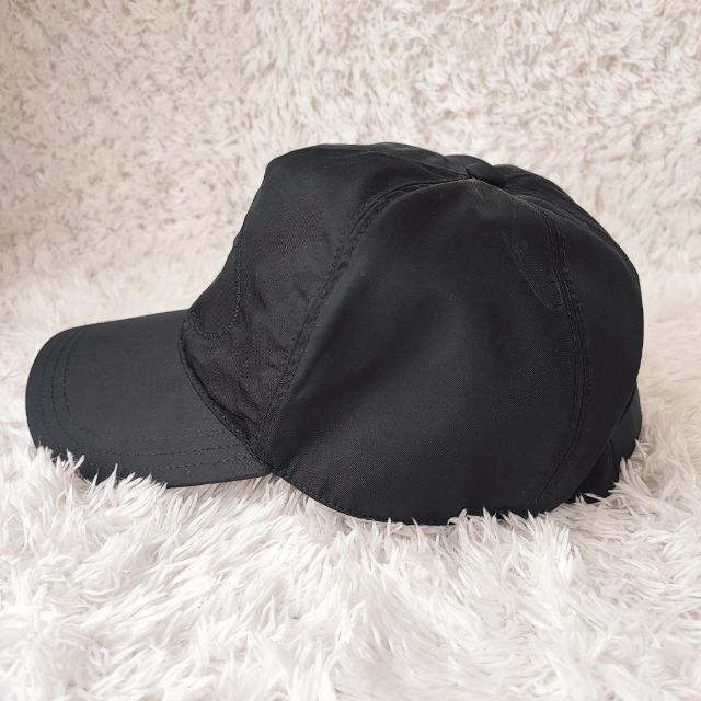 出産祝いなども豊富 帽子 PRADA ナイロン ブラック ユニセックス プラダ キャップ 調節可 ロゴ Saikou no Hinshitsu
