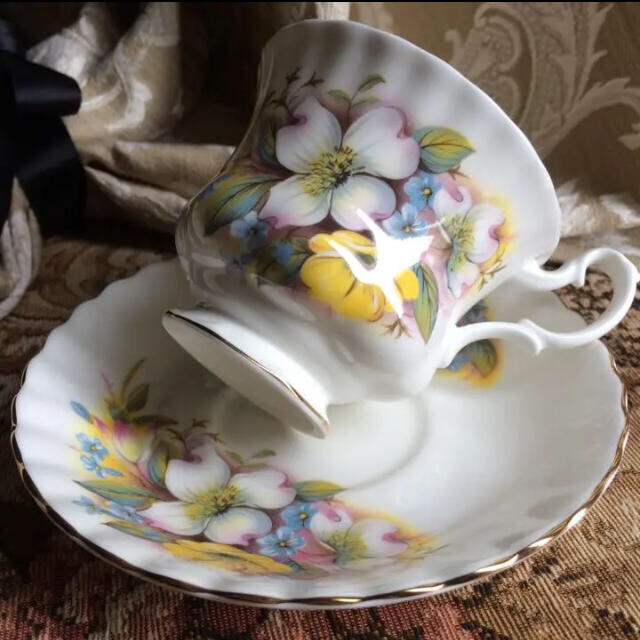 希少品【英国製 】ROYALALBERT C&S 1客 - 食器