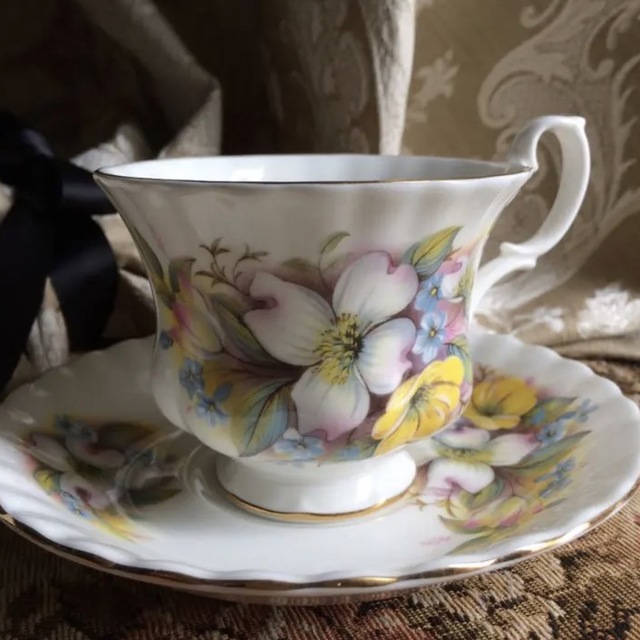 希少品【英国製 】ROYALALBERT  C&S 1客 1