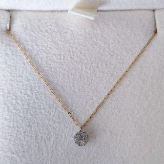 アガット(agete)のアガット クラスターセッティング ダイヤモンド ネックレス K18 0.08ct(ネックレス)