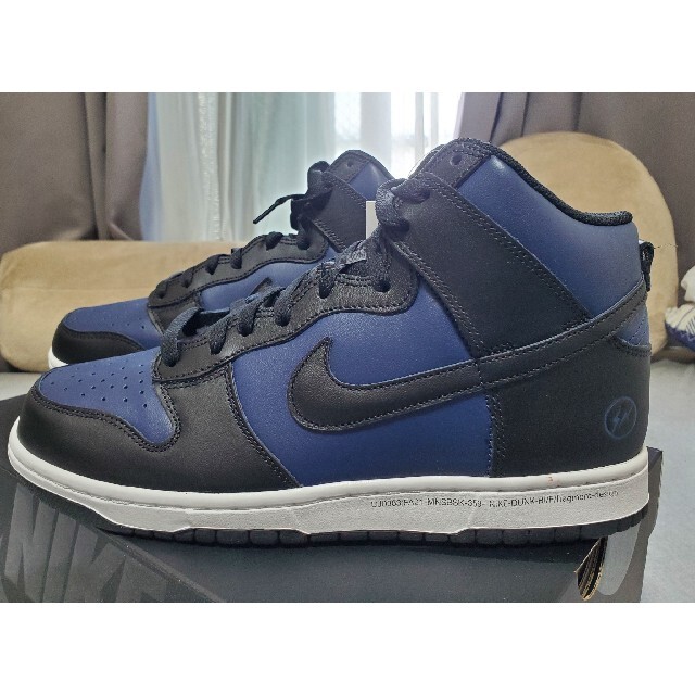 メンズナイキDUNK HIGH FRAGMENT  ミッドナイトネイビー 28cm