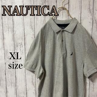 ノーティカ(NAUTICA)のNAUTICA ノーティカ オーバーサイズ ポロシャツ グレー XL 古着(ポロシャツ)