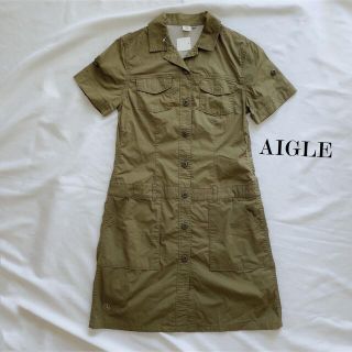 新品未使用 AIGLEフード付きワンピース