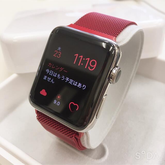 Apple Watch series2 ステンレス 42mm アップルウォッチ - 腕時計