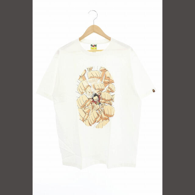 A BATHING APE(アベイシングエイプ)のアベイシングエイプ × ワンピース 2012年 ルフィ ガトリング 半袖Tシャツ メンズのトップス(Tシャツ/カットソー(半袖/袖なし))の商品写真