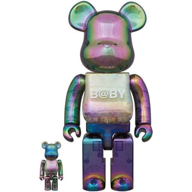 MY FIRST BE@RBRICK B@BY CLEAR BLACK CHRO