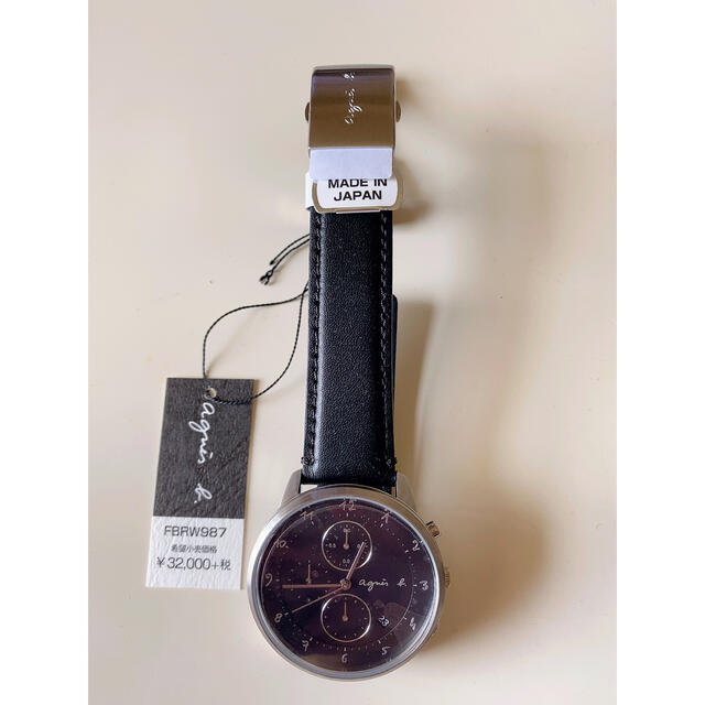 【日本産】 アニエスベー agnes b. 腕時計メンズ/レディースマルチェロFBRW987 レザーベルト