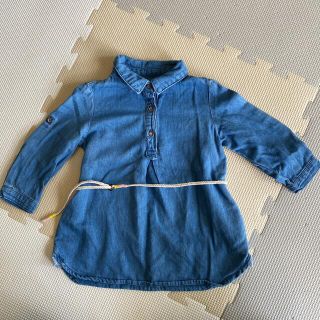 ザラキッズ(ZARA KIDS)のZARA   デニム　チュニック　ワンピース(シャツ/カットソー)