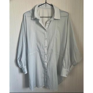 ページボーイ(PAGEBOY)のPAGEBOY シアーシャツ グレー(シャツ/ブラウス(長袖/七分))