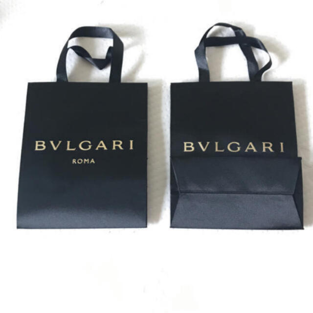 BVLGARI(ブルガリ)のブルガリ ショッパー 紙袋 2枚セット レディースのバッグ(ショップ袋)の商品写真