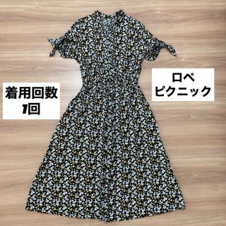 ロペピクニック(Rope' Picnic)の【一度のみ着用】ロペピクニック　花柄ワンピース ロングワンピース(ロングワンピース/マキシワンピース)