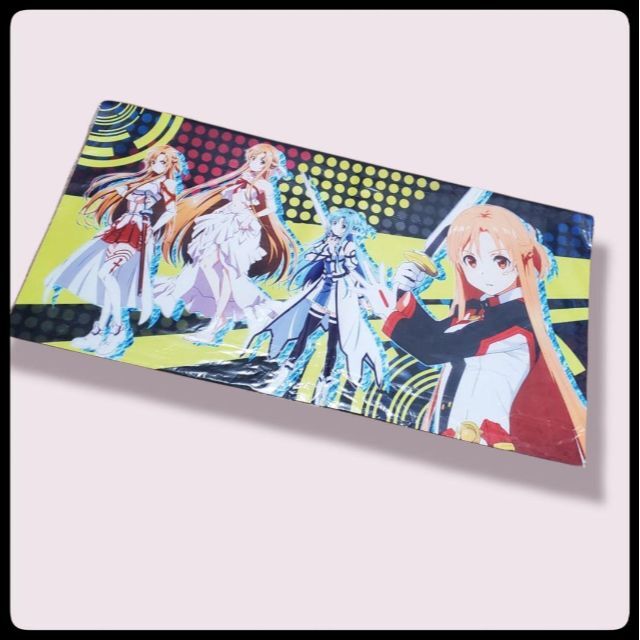 SAO ソードアートオンライン　アスナ　プレイマット　ラバーマット エンタメ/ホビーのトレーディングカード(その他)の商品写真