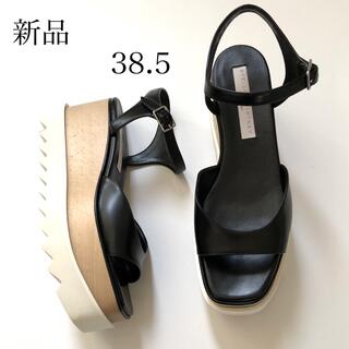 ステラマッカートニー(Stella McCartney)の新品 38.5 ステラ マッカートニー ブラック エリス サンダル(サンダル)